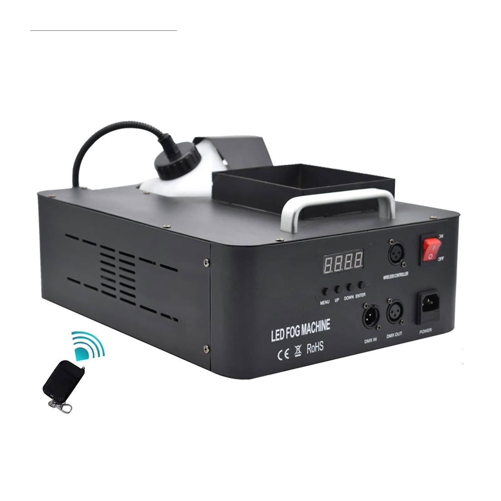 Maszyna do mgły 1500W Machine Machine. LED RGB 3- W 1 2. 5L DMX512. Maszyna dymna z Light Light Professional Stage Machine Idealny na imprezę Halloween ślubny i efekt sceny