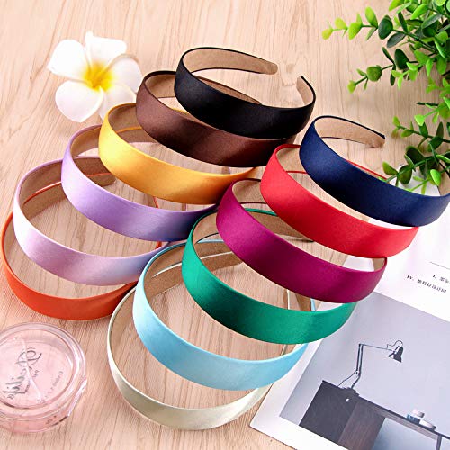SIQUK-12-Pieces-Satin-Bandeaux-Cheveux-Headband-pour-Femme-et-Fille-12-Couleurs
