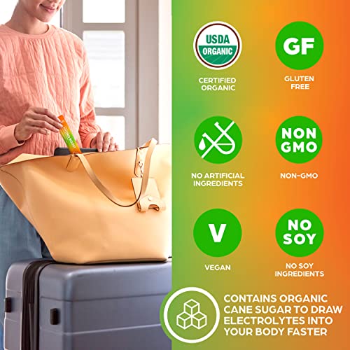 Orgain Organic Hydration Packets, Electrolytes Powder - Mango Hydro Boost With Superfoods, Gluten-Free, Soy Free, Vegan, Non Gmo, Less Sugar Than Sports Drinks, Travel Packets, 16 Count #TOP3