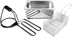 Fritadeira Elétrica à Óleo 1 Litro Inox Salgados Pastel(220V)