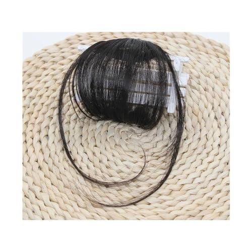 Flequillo Pinza Para El Cabello Flequillo De Aire Falso Herramientas Para Peinar El Cabello Extensión Con Clip Para El Cabello Cabello Sintético Flequillo Falso Postizo Falso Natural Mujeres Clip En