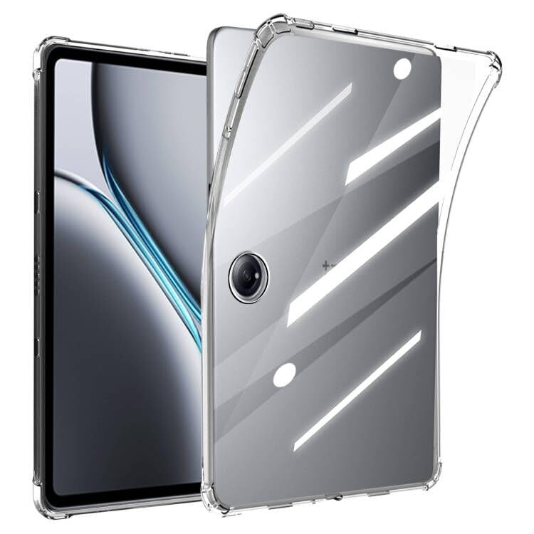 Clear Case for OnePlus Pad 2 12.1 inch, Ultra Transparent Soft TPU Protective Cover, Lightweight Flexible Silicone Shockproof Rugged Back Cover for OnePlus Pad 2