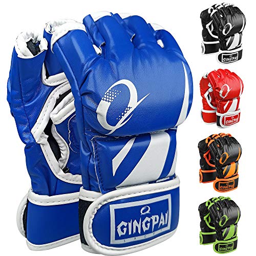 MMA Gloves for Grappling Martial Arts ,Half Finger Boxing Sparring Mitts,UFC Gloves , Semi-Finger Kickboxing Gloves with Open Palms,Punching Bag Training Gloves,Boxing Fight Gloves for Men Women MMA Gloves for Grappling Martial Arts ,Half Finger Boxing Sparring Mitts,UFC Gloves , Semi-Finger Kickboxing Gloves with Open Palms,Punching Bag Training Gloves,Boxing Fight Gloves for Men Women