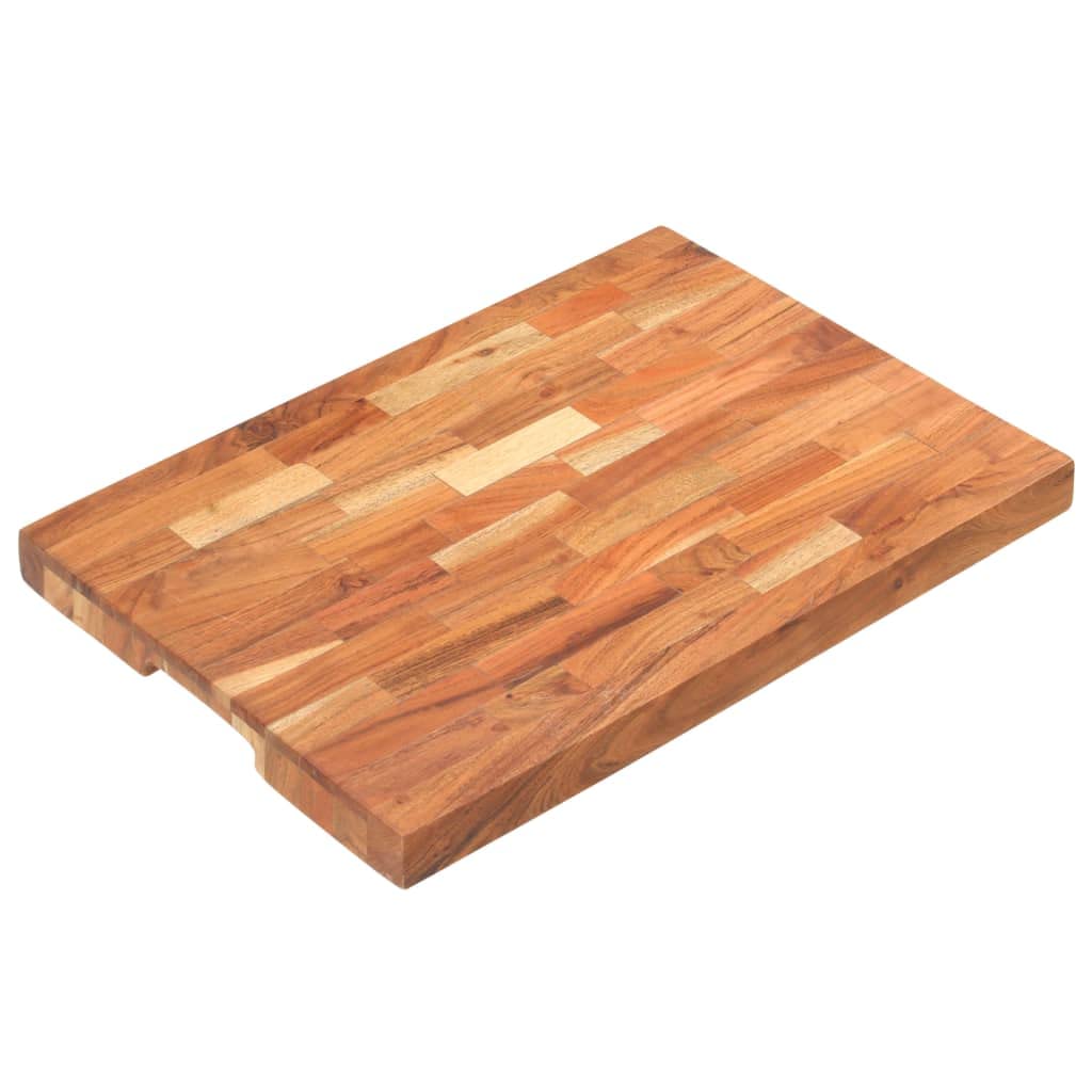 Genérico Tabla de Cortar de Madera Maciza de Acacia 50x35x4 cm,Cocina y Comedor,Herramientas y Utensilios de Cocina,Tablas de cortar-286569
