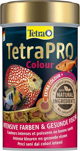 Tetra Pro Colour Multi-Crisps - Premium Fischfutter mit Farbkonzentrat für schöne, farbenprächtige Fische, 100 ml Dose