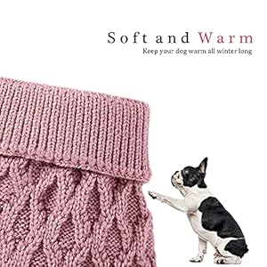 Dog sweater turtleneck classic pet knitted sweaters warm cute puppy sweatshirt pullover winter dog clothes sweater apparel for indoor and outdoor usepinkxxl   cucciolini doodles