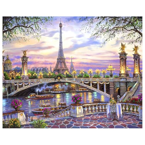 Paysage Peinture Numero Adulte, Paysage Peinture Par Numero Adulte, Peinture Acrylique pour Adultes Enfants Débutants Facile sur Toile Peinture Numero Avec...