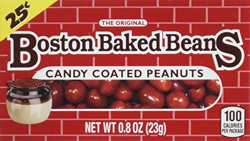 Boston Baked Beans Candy Coated Peanuts 0.8 Ounce Pack of 24