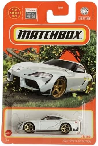 2023 Toyota GR Supra Diecast Vehicle, 1:64 Scale, White, 39/100