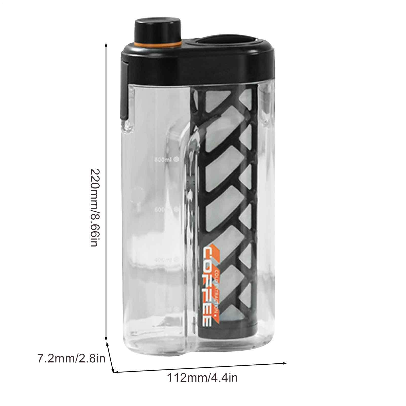 Bouteille de thé portable Cold Brew Coffee Maker Mattista de café froid anti-fuite filtre fin en maille 350 ml