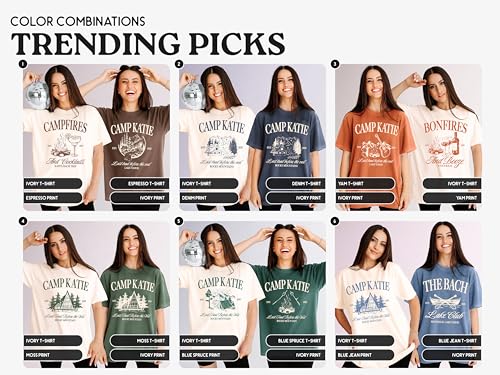 Custom Camp Bachelorette Party Shirts for Bridal Party, Cabin Crew Before I Do Shirts, Lake Shirts for Future Bride and Bridesmaids Shirts Set2