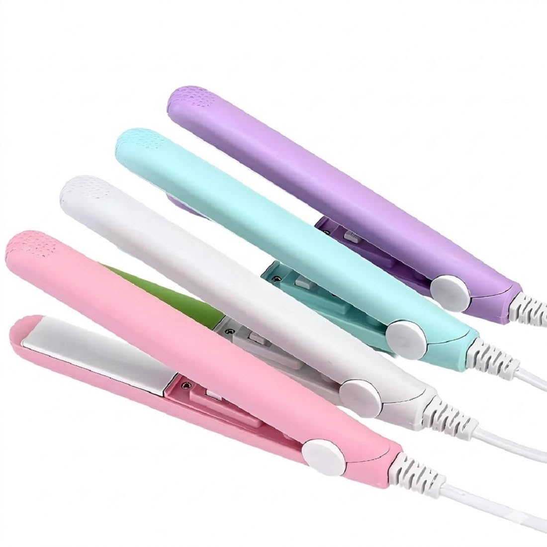 NOOR LIVING Professional Mini Hair Straightener Flat Iron | Portable Travel Size Ceramic Hair Straightening Tool with Fast Heating, Anti-Scald Design, Compact Styling | Iron for Short Hair, Bangs & On-the-Go Touch-Ups-image-15
