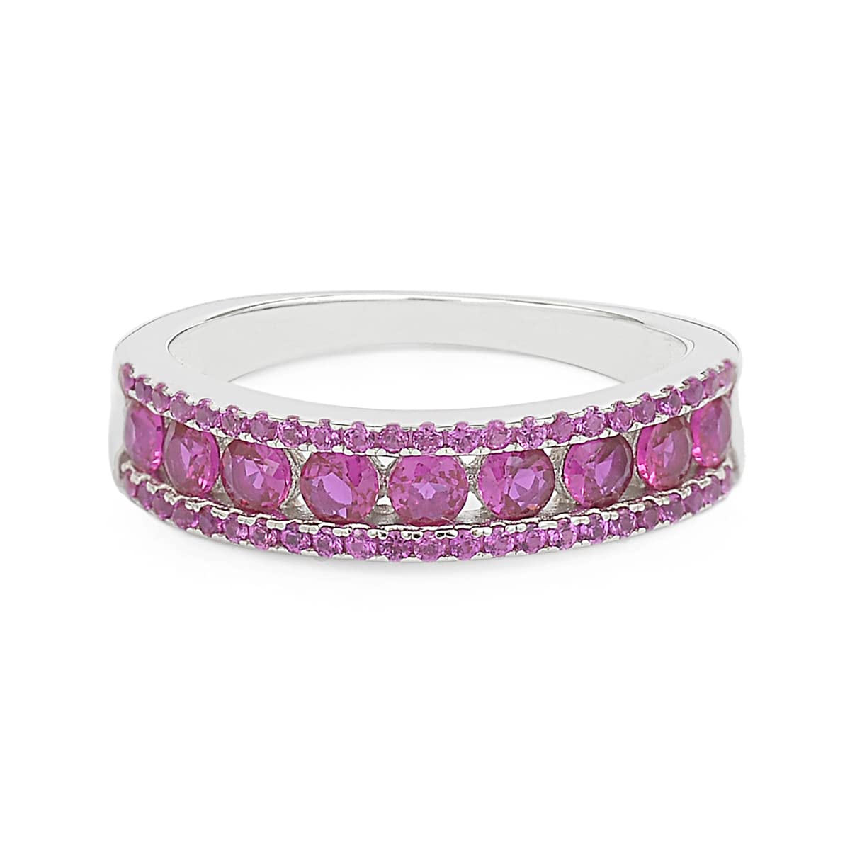 Ornate Jewels 925 Silver American Diamond Round Shape Band Ring for Women and Girls | With Certificate of Authenticity & 925 Stamp | Life-time Warranty* (B07VT747FS) Amazon Price History, Amazon Price Tracker