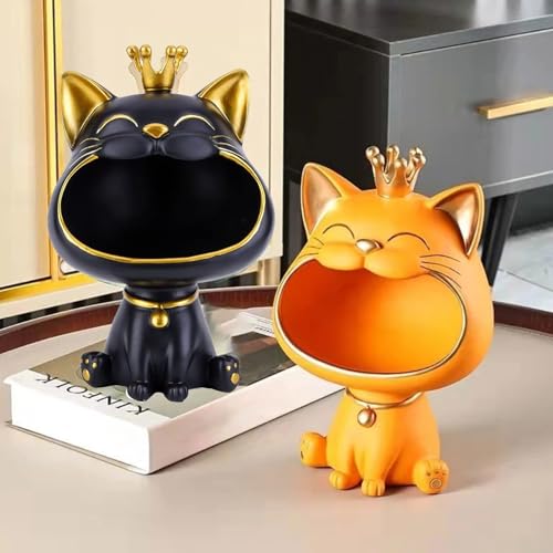 Boîte de rangement chat rieur pour ranger petits objets du salon - 6