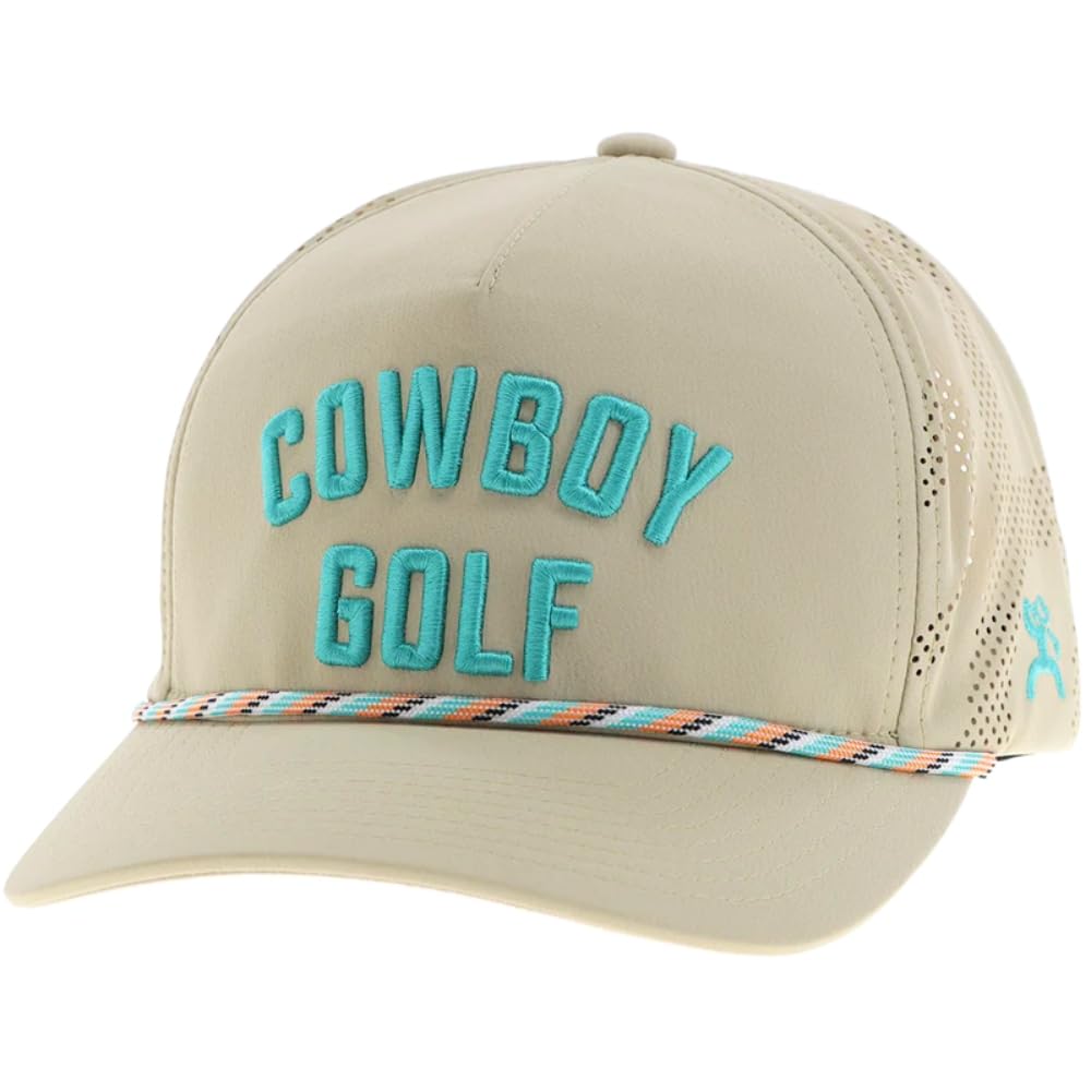 HOOEY Cowboy Golf Adjustable Snapback Hat with Embroidered Logo