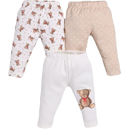Comfortable Baby Pyjamas Set of 3 (0-3M)