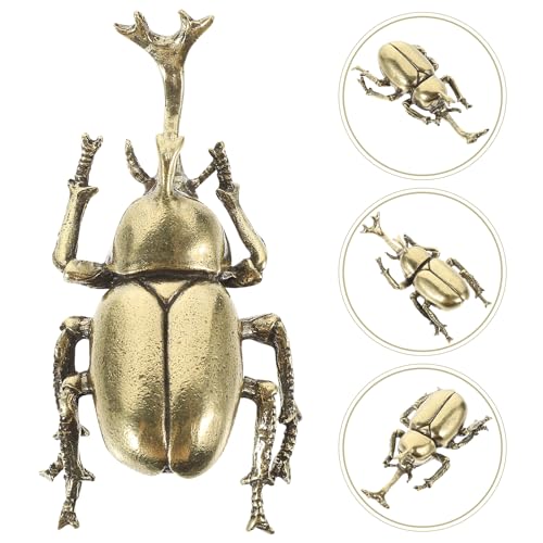 Estatua Decorativa Escarabajo de Latón para Escritorio miniatura 5