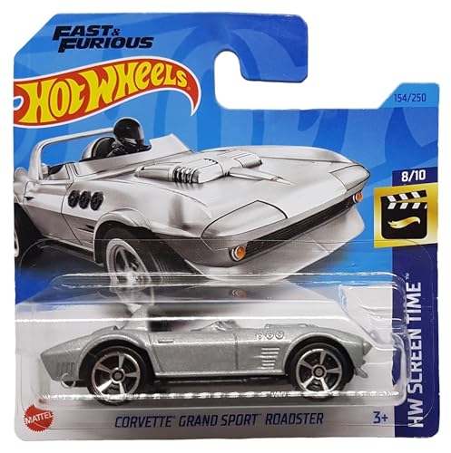 Hot Wheels - Corvette Grand Sport Roadster - HW Screen Time 8/10 - HKH90 - Short Card - Fast & Furious - Mattel 2023