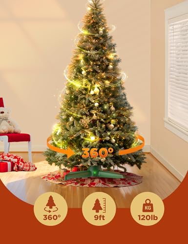 Dg-Direct SDJ005-GN-US Rotating Christmas Tree Stand, Up To 9Ft thumb #2