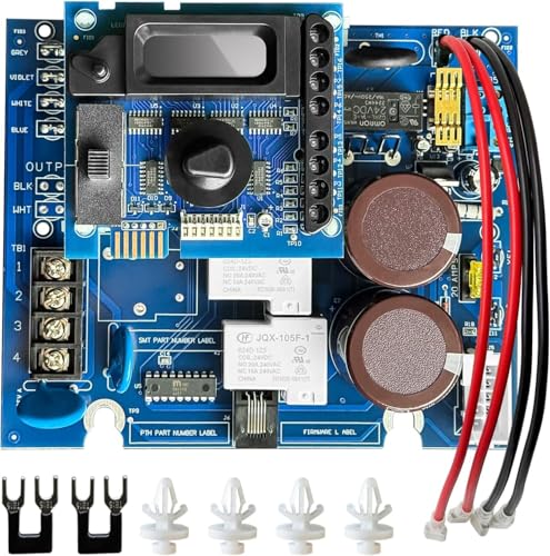 Kvyeilry GLX-PCB-RITE Main Circuit Board & GLX-PCB-DSP Display Board Compatible with Hayward Goldline Aqua Rite Salt Chlorine Generators Replacement for T-15 T-9 T-5 T-3 Salt Cells - Blue