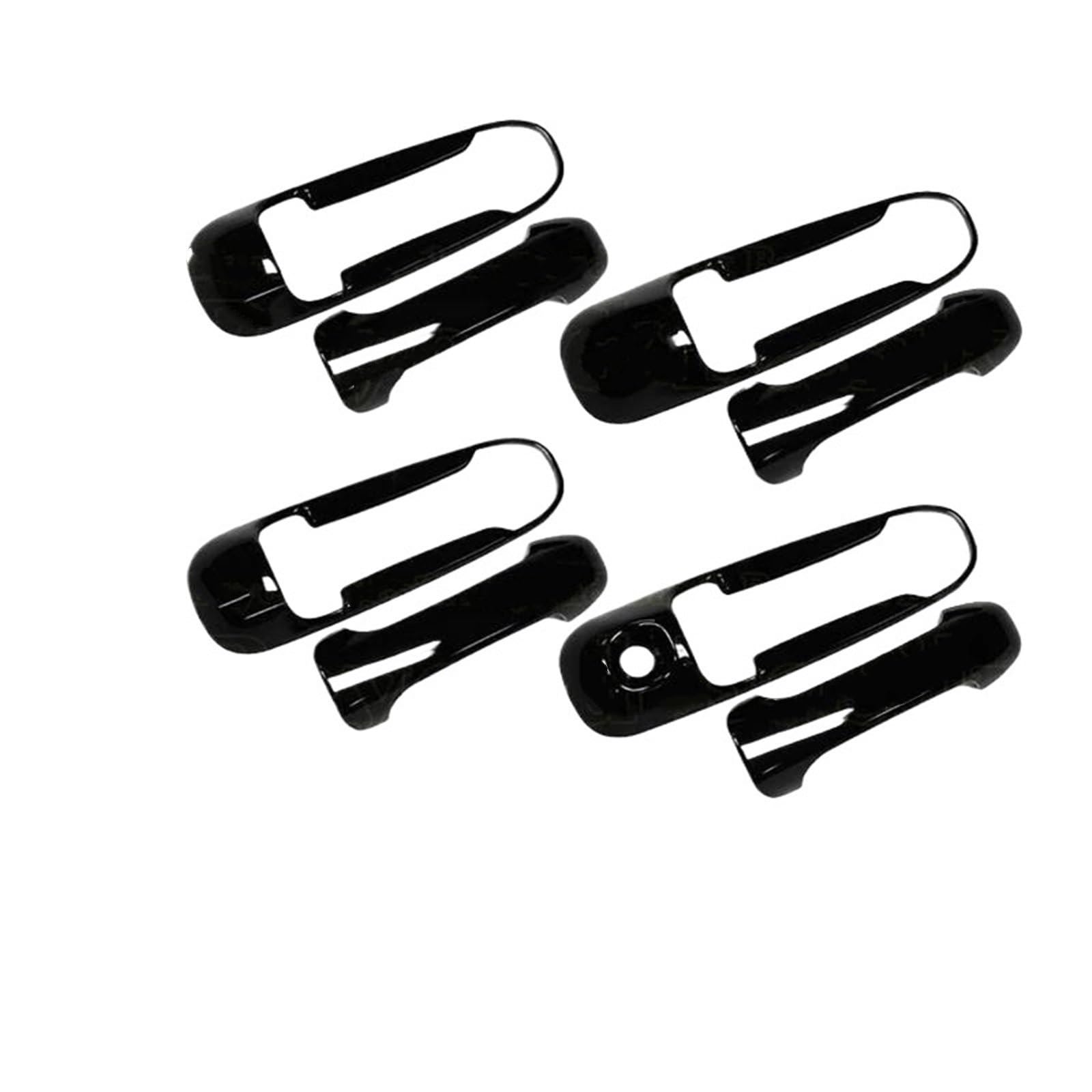 HETEVSCCK for Jeep for Grand Cherokee WJ 1999~2004 Chromium Set Exterior Parts Car Door Handle Cover Trim(Carbon Fiber Look)