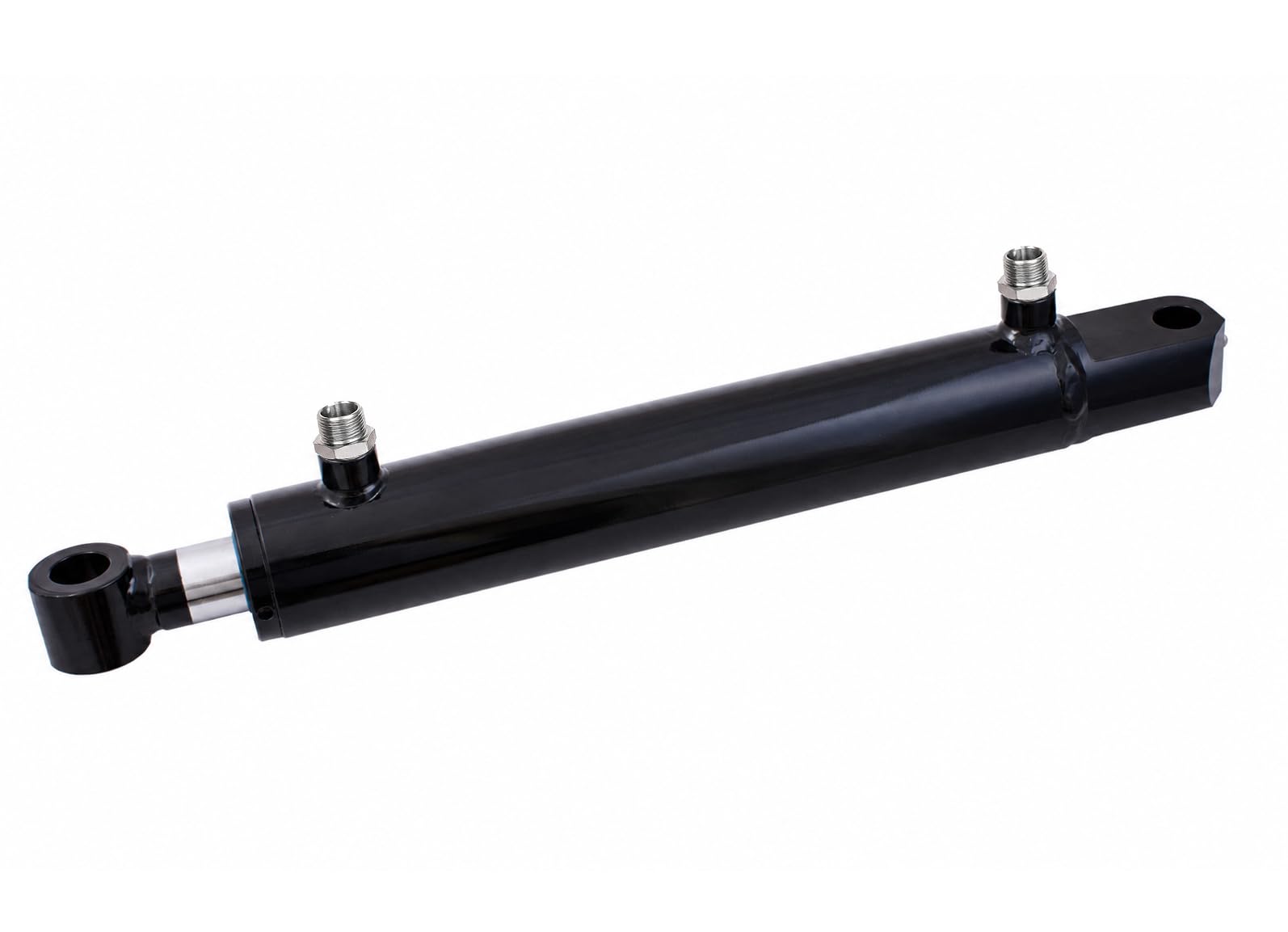 Cilindro hidráulico de doble efecto ojo ojo incluye boquilla roscada 12L M18 x 1,5 – 40/25 y 50/30, carrera 150-600 mm (50/30, 400)