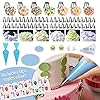 Cake Decorating Supplies,493 PCS Cake Decorating Kit 3 Packs Springform Cake Pans, Cake Rotating Turntable,48 Piping Icing Tips,7 Russian Nozzles, Baking Supplies,Cupcake Decorating Kit, Multicolor #2