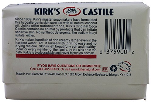 Kirk'S Castile Original Coco Castile Soap 4 Ounces (Pack of 12)