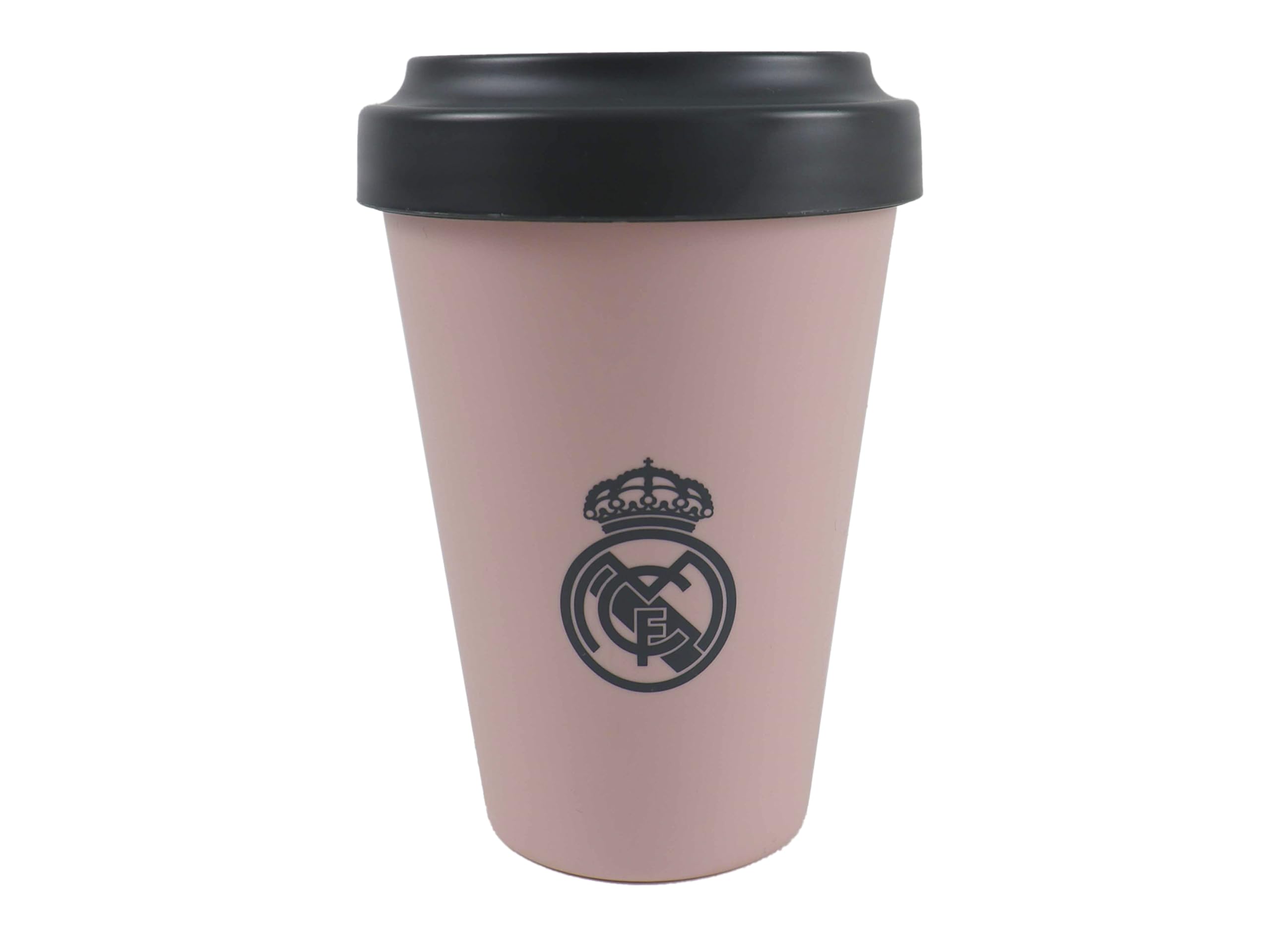 CYPBRANDS Real Madrid, Tumbler, Take Away, Tumbler with Lid, Pink, Official Product