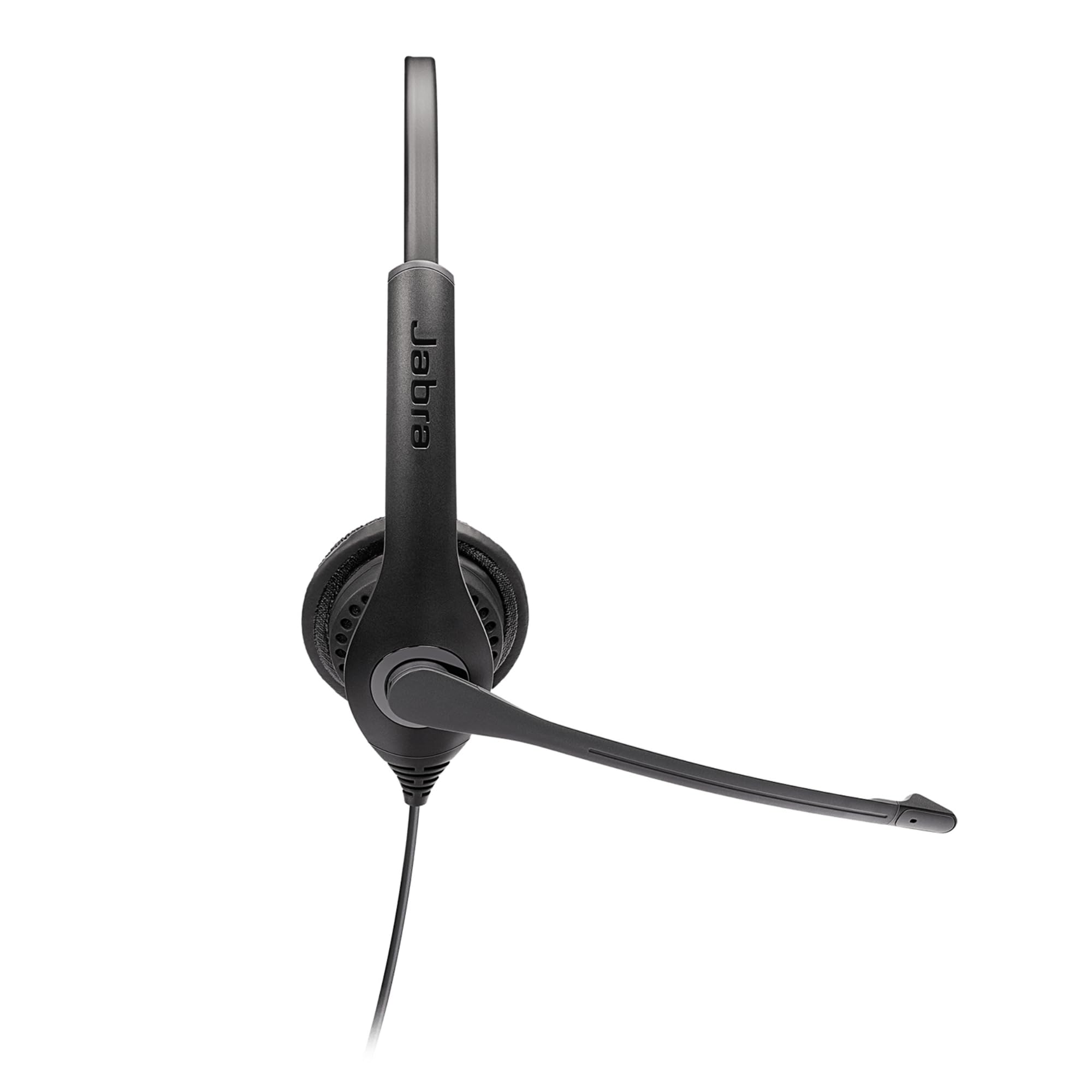 Jabra Biz 1100 EDU Stereo-Kopfhörer mit Mikrofon für Schüler - Headset mit Geräuschunterdrückung und Gehörschutz, Kunstleder-Ohrkissen und 3,5 mm Klinkenanschluss - Schwarz Einheitsgröße