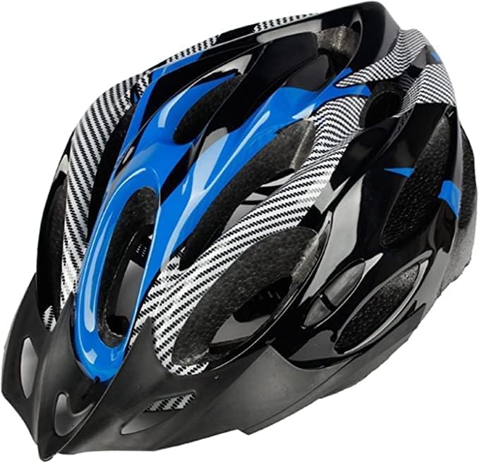 Image of Light Weight Bicycle /Bike Helmet with Flexible Padding for Kids and Adults, Adjustable Size, for Road & Mountain Cycling /Skating Helmet (Blue)