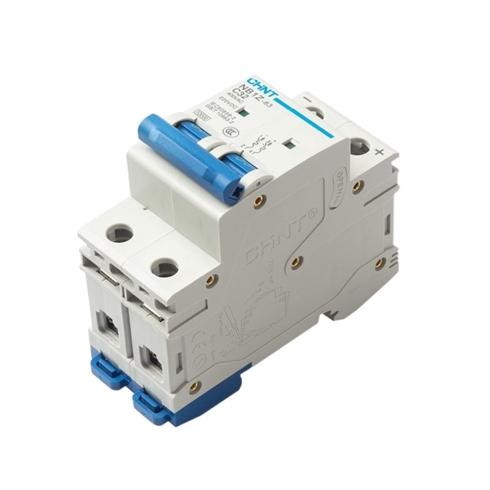 DC-Leistungsschalter der Serie NB1Z 1P/2P 10A16A32A 63A Spezieller Luftschalter for Elektrofahrzeuge/Photovoltaik(NB1Z-63 1P B16)