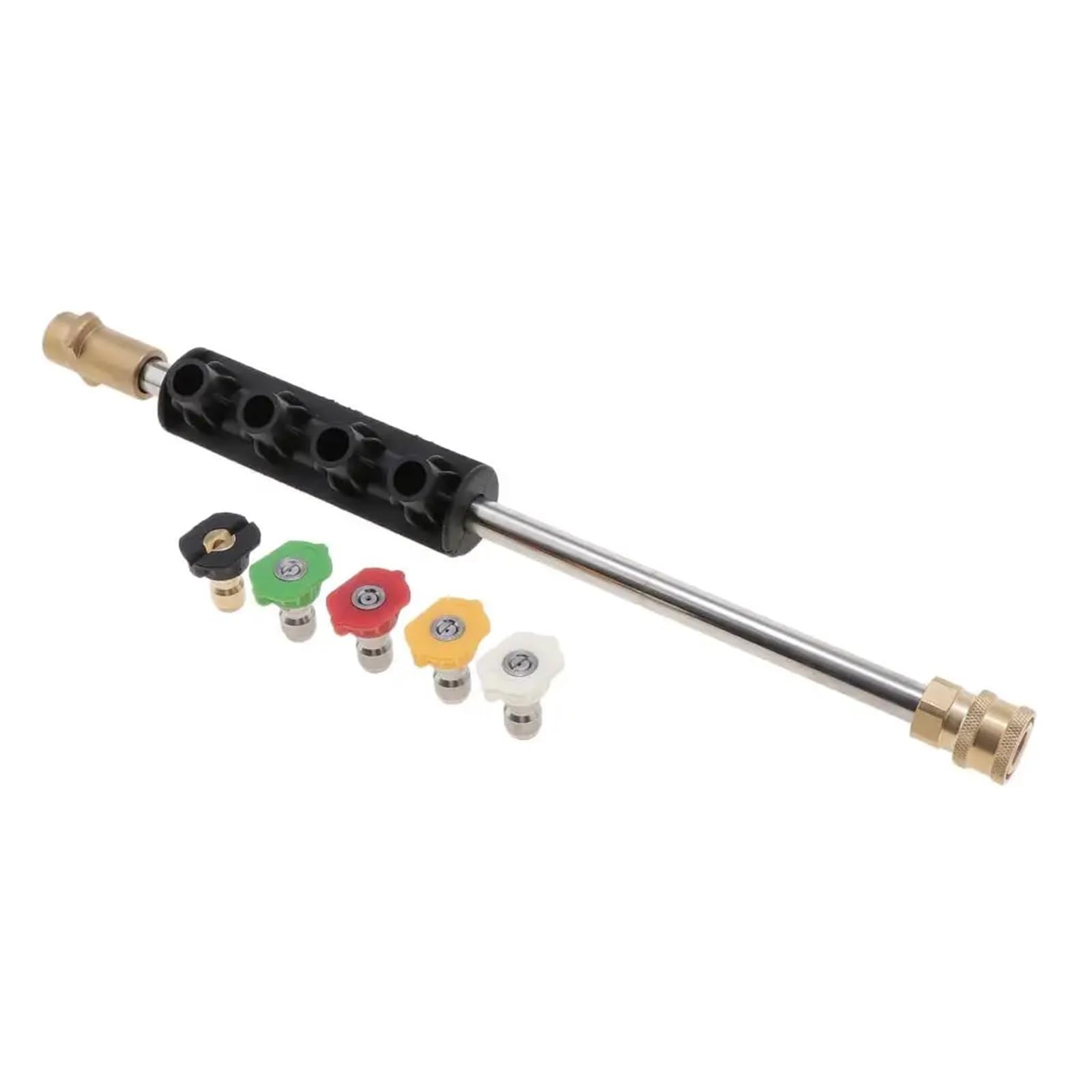 Varita de Lavado a presión, extensión Varilla pulverizadora Cobre, Kit 5 Puntas Boquilla pulverización for Limpieza Ventanas Coche y hogar K2 K3 K5 Adecuado para Jardines y azoteas