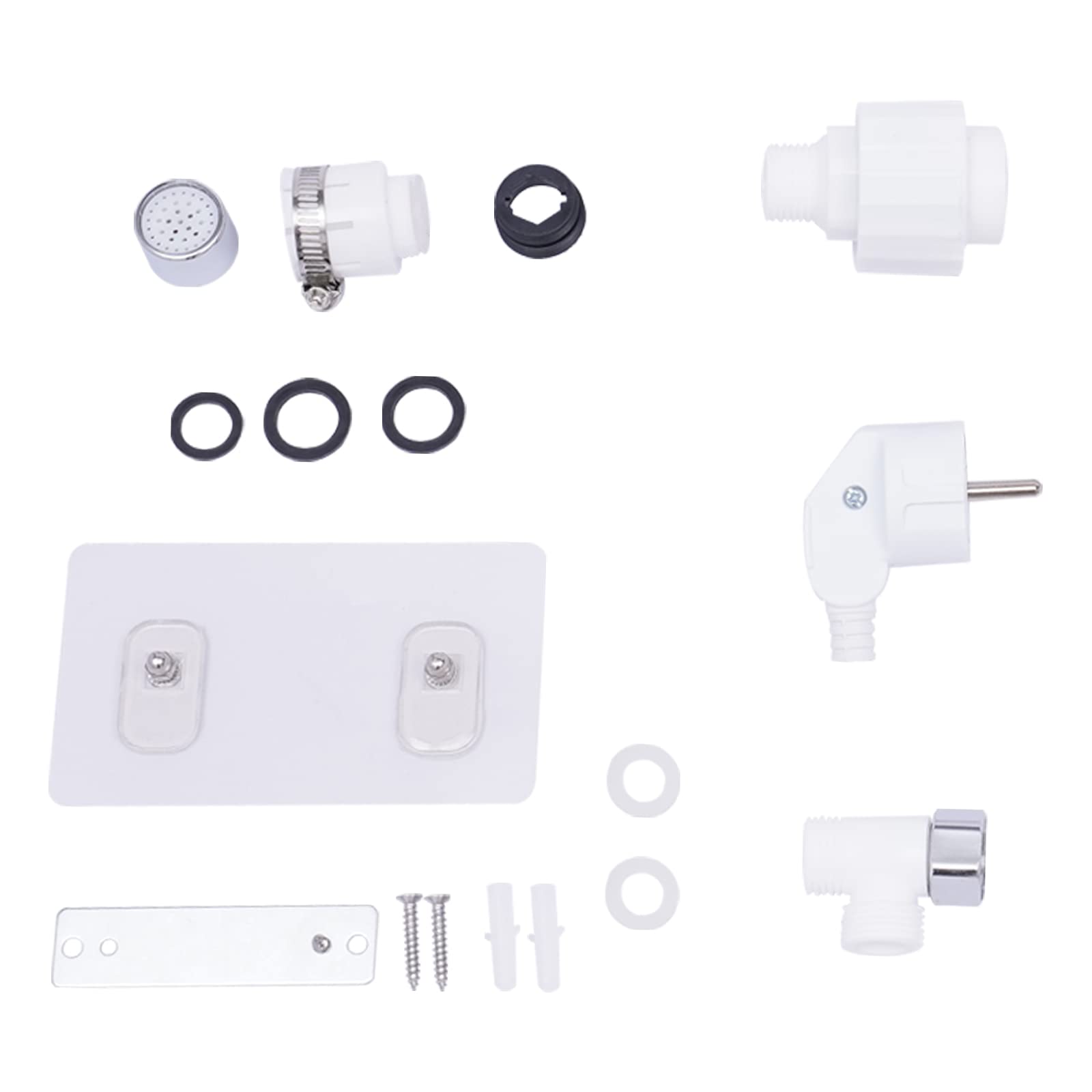 Calentador de agua 3500W Calentador de agua de pantalla inteligente Calentador de agua blanco Estándar de la UE para baño y cocina