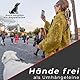 PetPatron® Hundeleine 3m verstellbar (1,5-3 m) Stilechte Führleine aus Nylon mit Lederelementen als Umhängeleine, Doppelleine & Hundeleine große Hunde mit der Zugkraft von 200 kg Grün