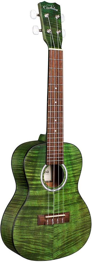 Cordoba 15CFM Jade Green Flamed Mahogany Concert Ukulele
