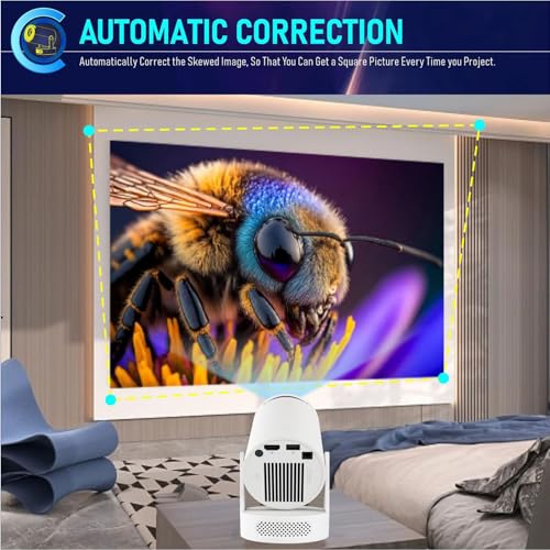 Image of Projector - Fantasy Projector for Reading, Portable projector , HD Mini Portable Projector, For Family and Outdoor Entertaimina Smart Projector (1pcs)
