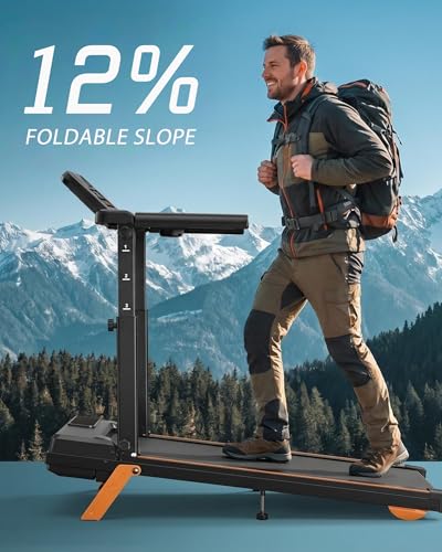 Image of Walking Pad Treadmill for Home with 350lb Weight Capacity - Foldable Treadmill with 4 Levels Height