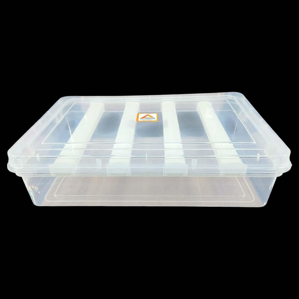 Ananya Fashion & Crafts Hub Transparent 2 Plastic Adjustable 4 Rod Bangle Box Chudi Set Organizer Jewellery Storage Display Box For Bangles Chudi Bracelet Wrist Watch Hair Bands Scrunchies Accessories,
