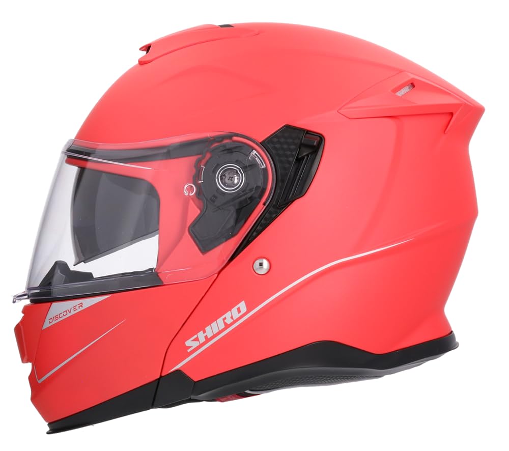 Shiro Helmet Casco Modular FF950 Discover Rojo Mate (S 55/56)