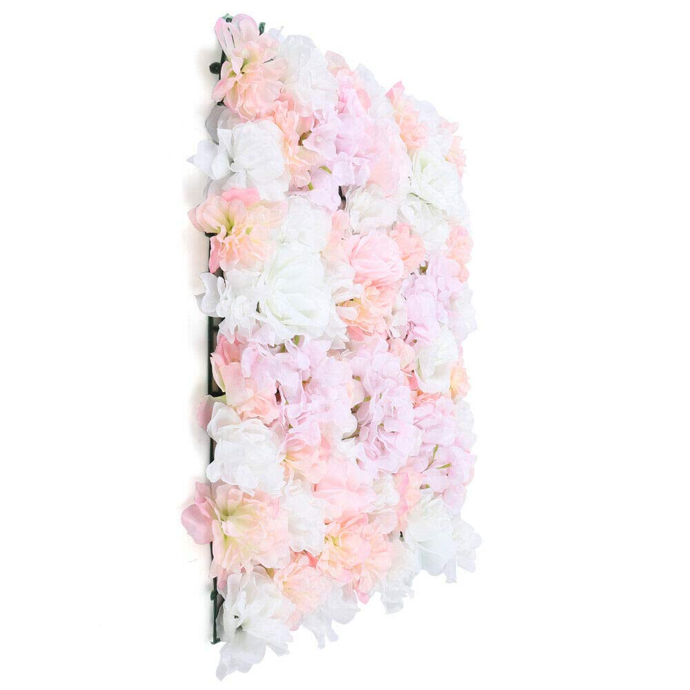 9/10/12/15/20x Künstliche Blumenwand Rosenwand 40x60cm, Romantische Rosenblumenwand Für Hochzeit Straße Hintergrund Farbwahl (Menge : 12 Stück,Farbe : Rosa)