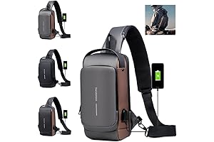 USB Charging Sling Backpack for Sports and Recreation