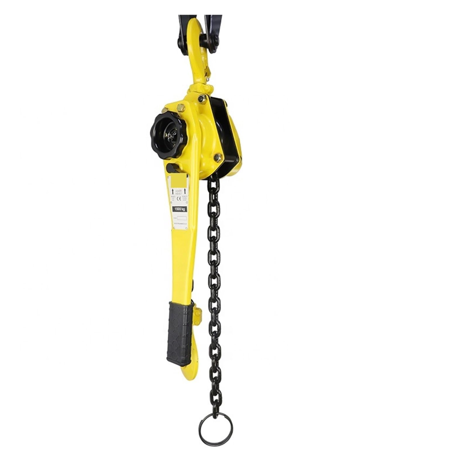 Kettenzug, Manueller Hebelkettenzug, 1 Tonne 2200 Pfund Tragfähigkeit, G80-Lastkette mit Doppelklinkenkette