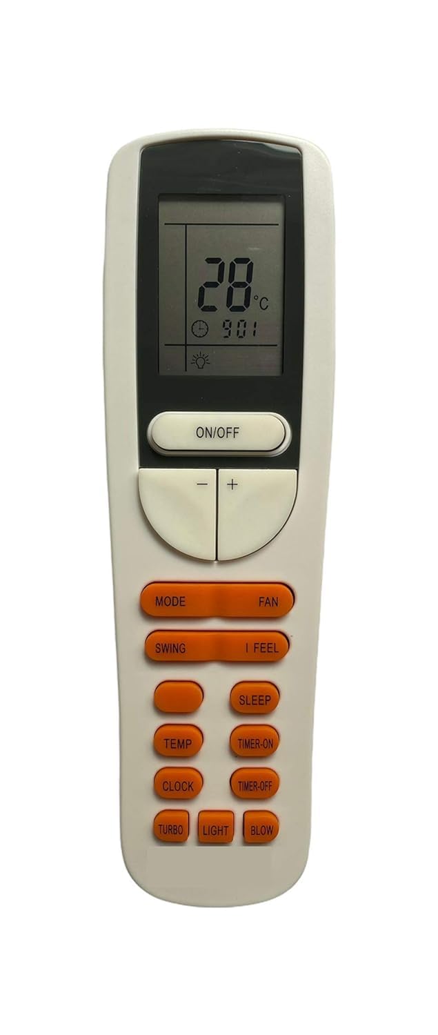 hdf air conditioner remote control compatible for blue star split window ac | air conditioner remote no. h-133 - please match the image with your old remote