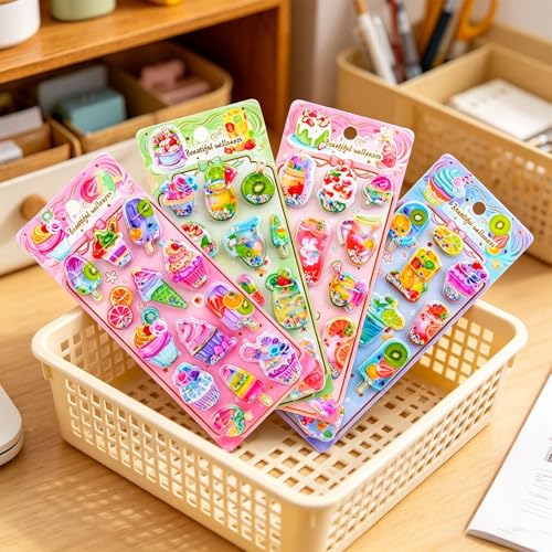 Calcomanías de alimentos adhesivas e impermeables para la decoración de laptops 4