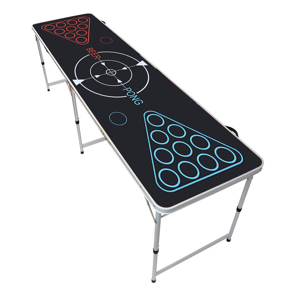 Faburo Tappeto da Gioco per Bere Birra-Pong (1.8 x 0.6 m), Birra Pong Tazze, Birra Pong Party Set Gioco di Birra Carta, Palla da Ping-Pong Festa Tazza Bicchieri Gioco alcolico per Adulti Festa