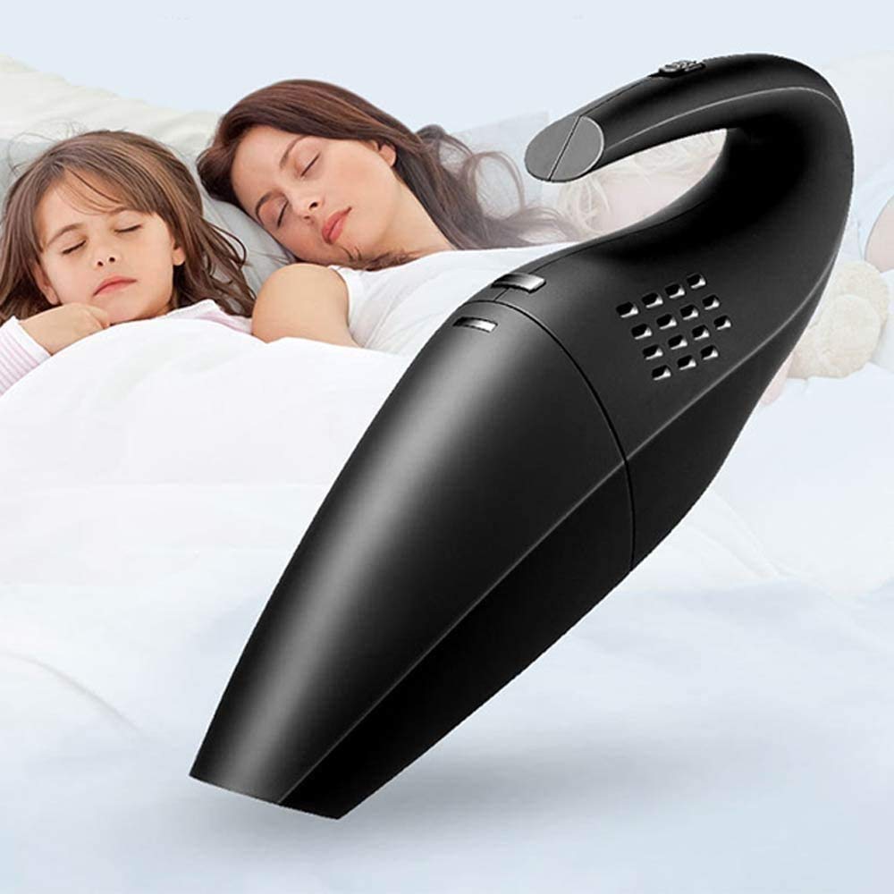 Vacío de mano sin cable, vacío a mano con succión potente, aspiradora portátil (mojada y seca para el cabello de mascotas, polvo, grava, limpieza del hogar, para el automóvil para el hogar, carga