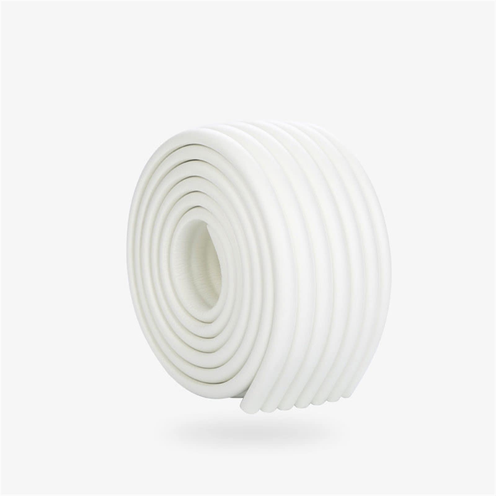 Peel and stick molding, 6.5ft Crown Flexible Wall Edging Strip Self Adhesive Furniture Table Edge Protectors Bumper Guard, Ceiling Baseboard(White)