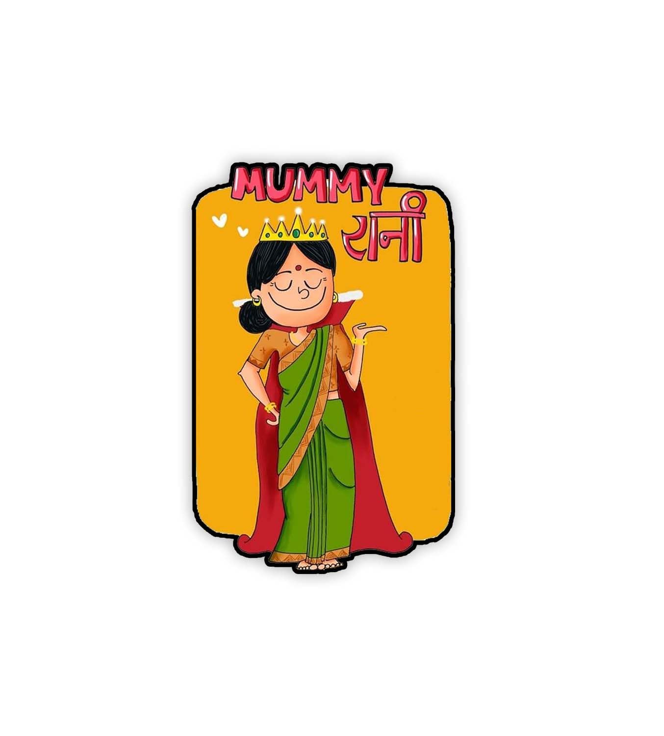 Gift Me Bazar Mummy Rani Fridge Magnet | Best Gift for Mom | Kitchen Decoration Items | Magnets for Fridge | Refrigerator Door Decor-image-40