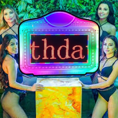 Bottle Service Sign, LED Letter Bottle Presenter, With Color Change, Scrolling Texts Editing, For Club, Night Club, Party, Bar